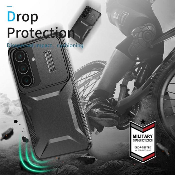 OEM - Mobilskal för Samsung Galaxy S26 Camshield TPU + PC - Svart