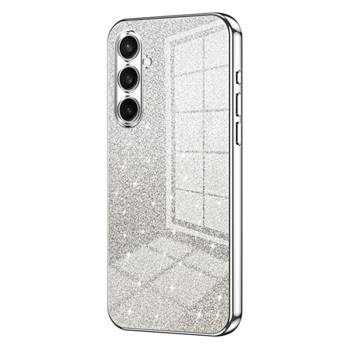OEM - Mobilskal för Samsung Galaxy S26 Elektropläterad Glitter TPU - Silver