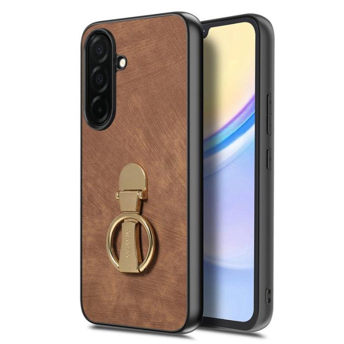 CASENEO - CASENEO Mobilskal för Samsung Galaxy S26 Fällbart stativ Konstläder - Brun