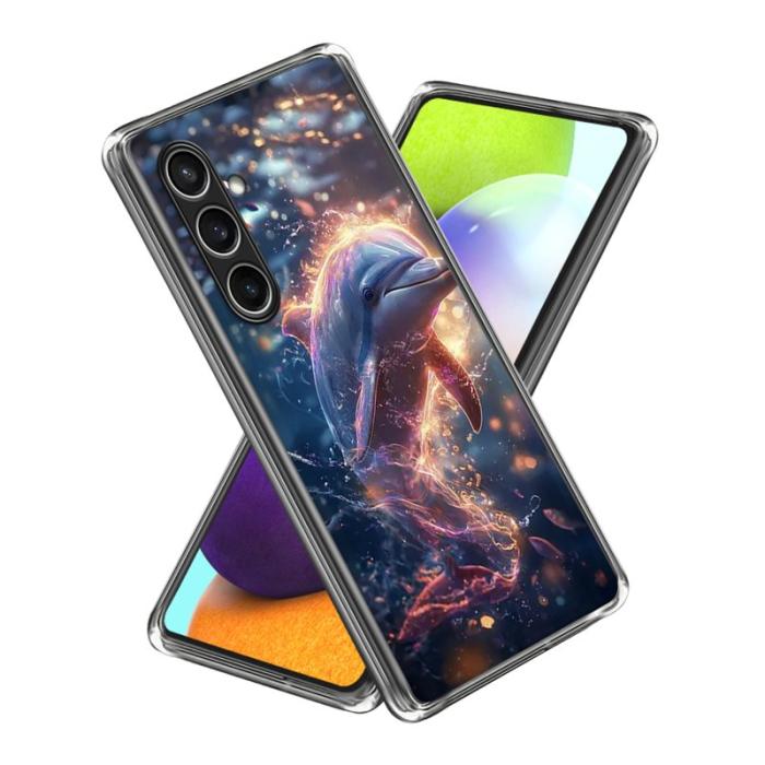 OEM - Mobilskal för Samsung Galaxy S26 IMD-mönster Stöttålig TPU - Haj