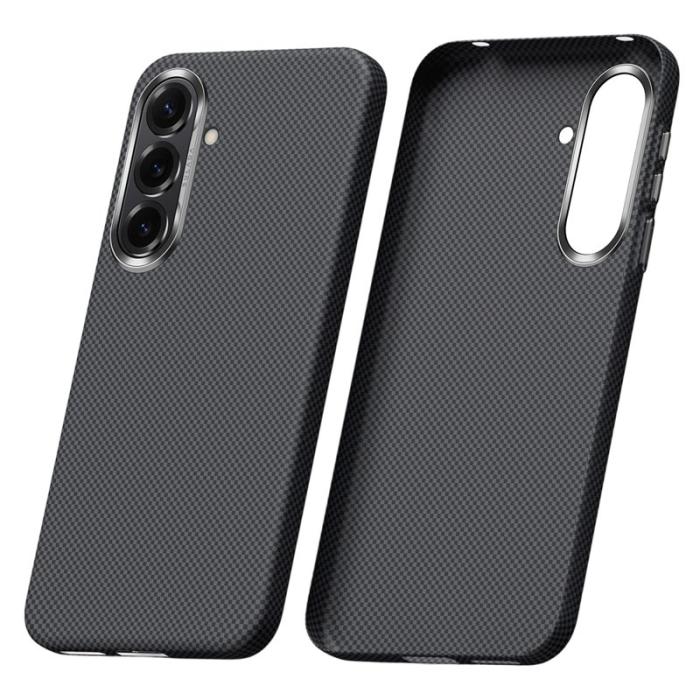 SULADA - Sulada Mobilskal för Samsung Galaxy S26 Kevlar Anti Fingerprint PC - Titan svart