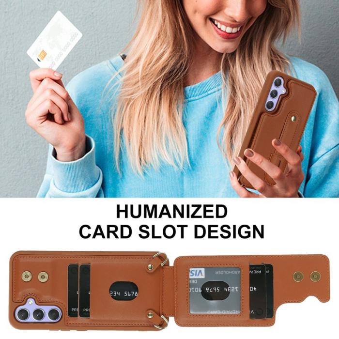 OEM - Mobilskal för Samsung Galaxy S26 Kickstand Kortfack TPU - Brun