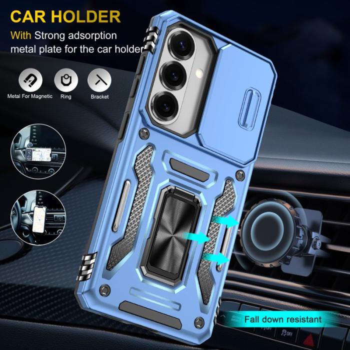 OEM - Mobilskal för Samsung Galaxy S26 Kickstand PC + TPU - Ljusblå