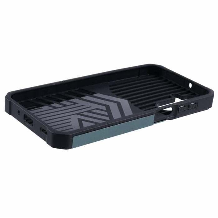 OEM - Mobilskal för Samsung Galaxy S26 Kickstand PC + TPU - Svartgrön