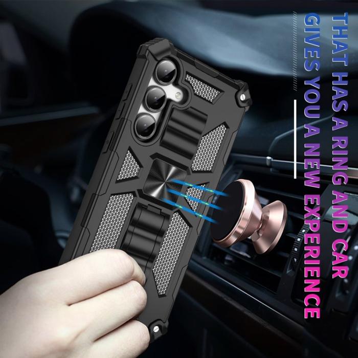 OEM - Mobilskal för Samsung Galaxy S26 Kickstand Stöttålig PC + TPU - Svart