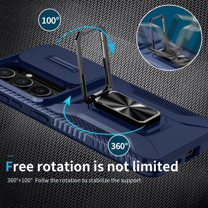 OEM - Mobilskal för Samsung Galaxy S26 Kickstand TPU + PC - Blå