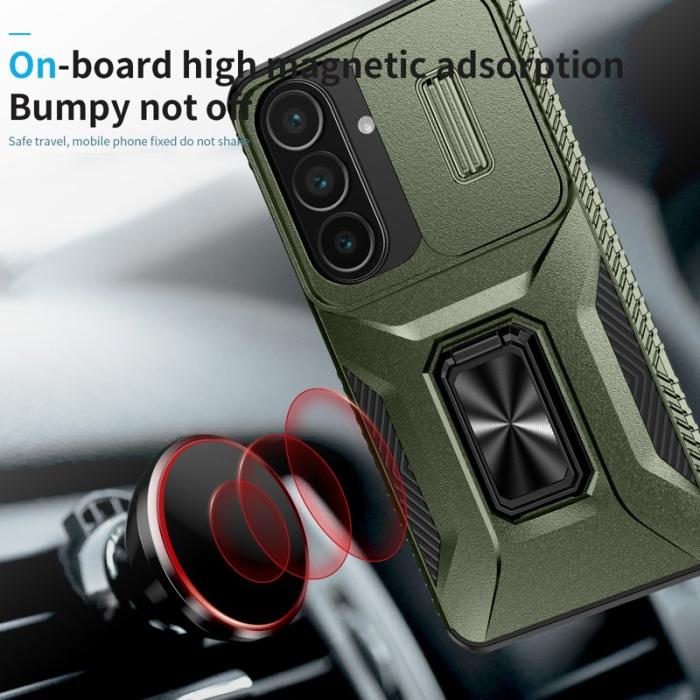 OEM - Mobilskal för Samsung Galaxy S26 Kickstand TPU + PC - Grön