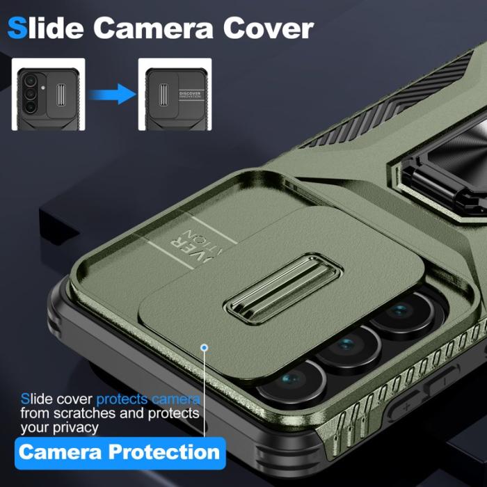 OEM - Mobilskal för Samsung Galaxy S26 Kickstand TPU + PC - Grön