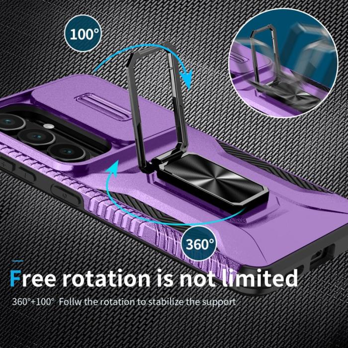 OEM - Mobilskal för Samsung Galaxy S26 Kickstand TPU + PC - Lila