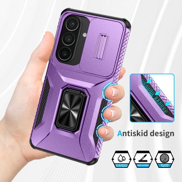 OEM - Mobilskal för Samsung Galaxy S26 Kickstand TPU + PC - Lila