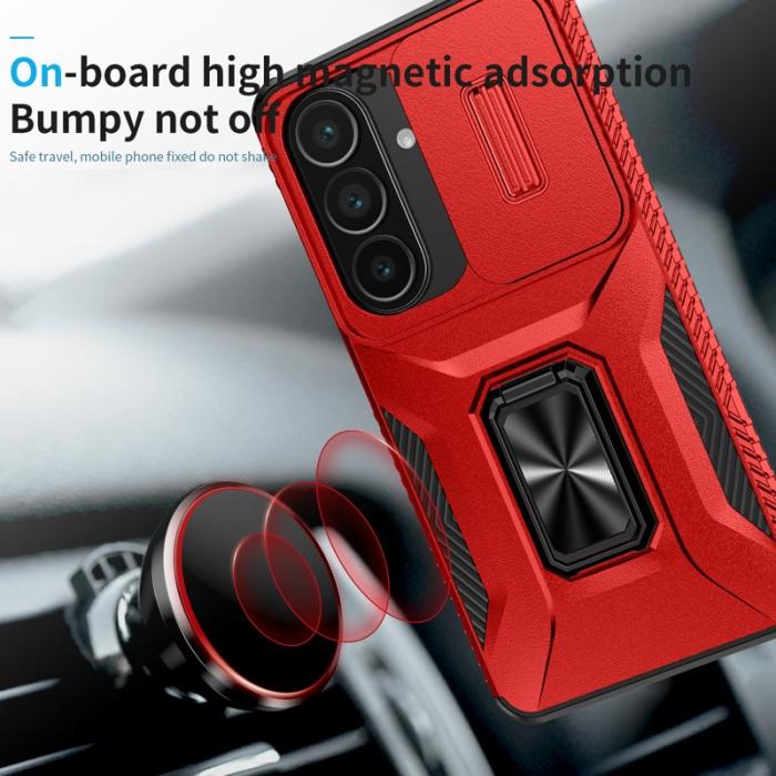 OEM - Mobilskal för Samsung Galaxy S26 Kickstand TPU + PC - Röd