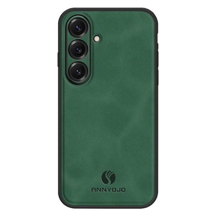 OEM - Mobilskal för Samsung Galaxy S26 Konstläder PC + TPU - Grön