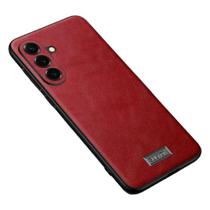 SULADA - Sulada Mobilskal för Samsung Galaxy S26 Konstläder + TPU - Röd