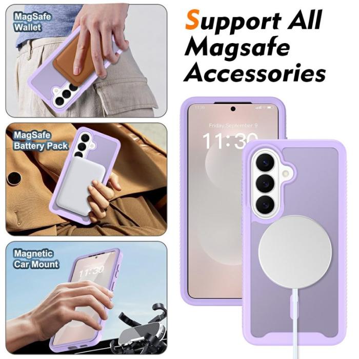 OEM - Mobilskal för Samsung Galaxy S26 Magnetiskt 2 i 1 PC + TPU - Lila