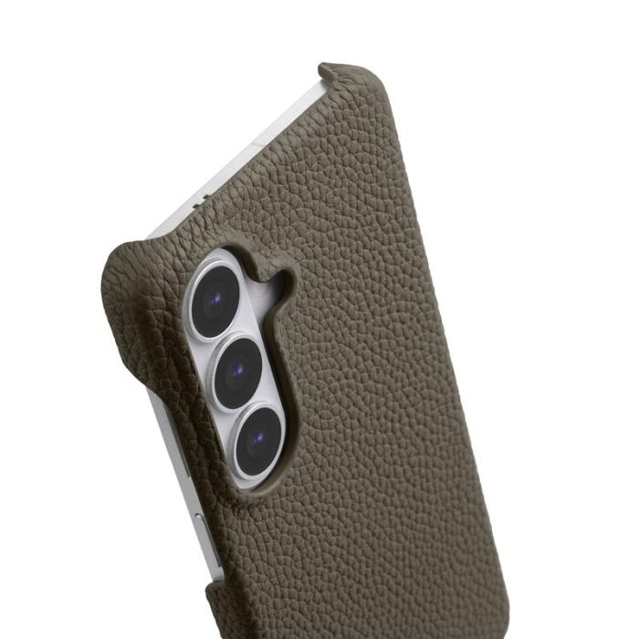 Melkco - MELKCO Mobilskal för Samsung Galaxy S26 Magnetiskt Äkta läder PC - Grå