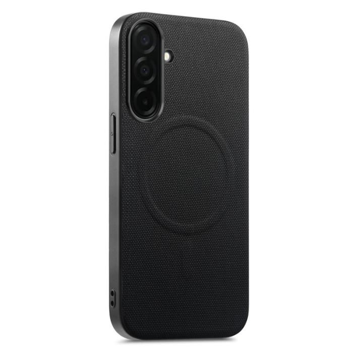 OEM - Mobilskal för Samsung Galaxy S26 Magnetiskt Äkta läder + PC + TPU - Svart