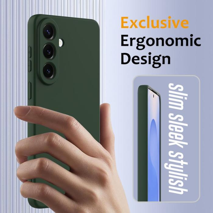 OEM - Mobilskal för Samsung Galaxy S26 Magnetiskt Anti-Drop Silikon - Mörkgrön