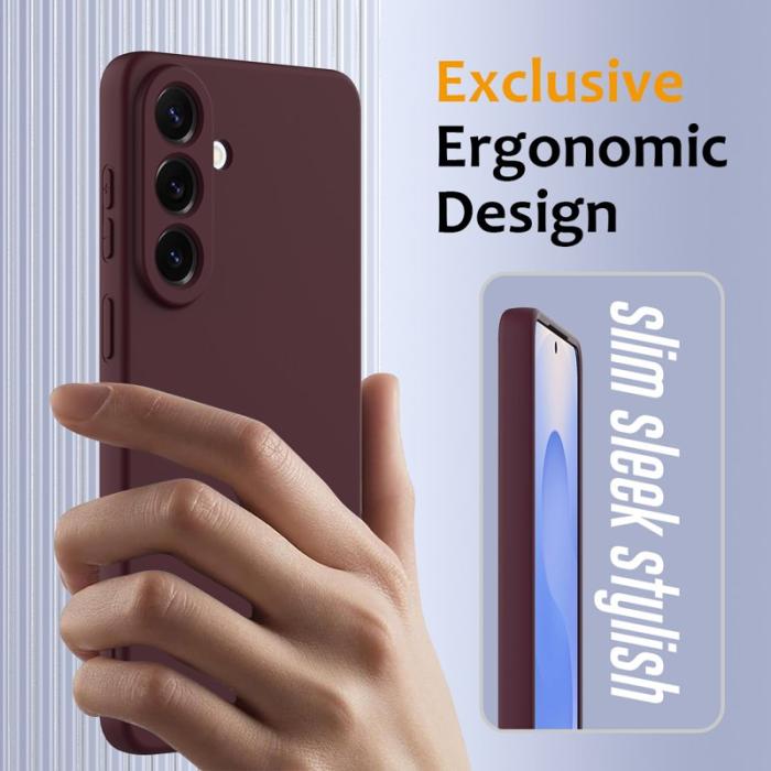 OEM - Mobilskal för Samsung Galaxy S26 Magnetiskt Anti-Drop Silikon - Vinröd