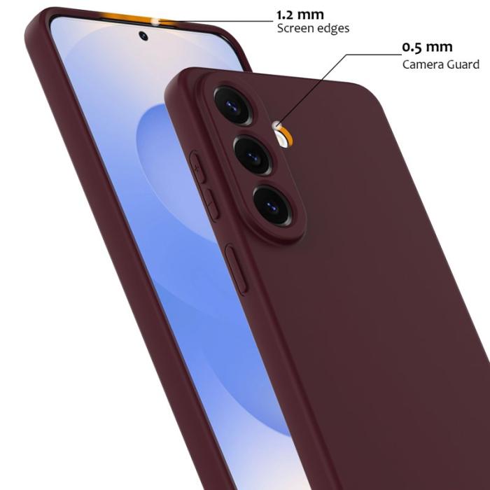 OEM - Mobilskal för Samsung Galaxy S26 Magnetiskt Anti-Drop Silikon - Vinröd