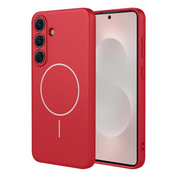 OEM - Mobilskal för Samsung Galaxy S26 Magnetiskt Anti Drop TPU - Röd