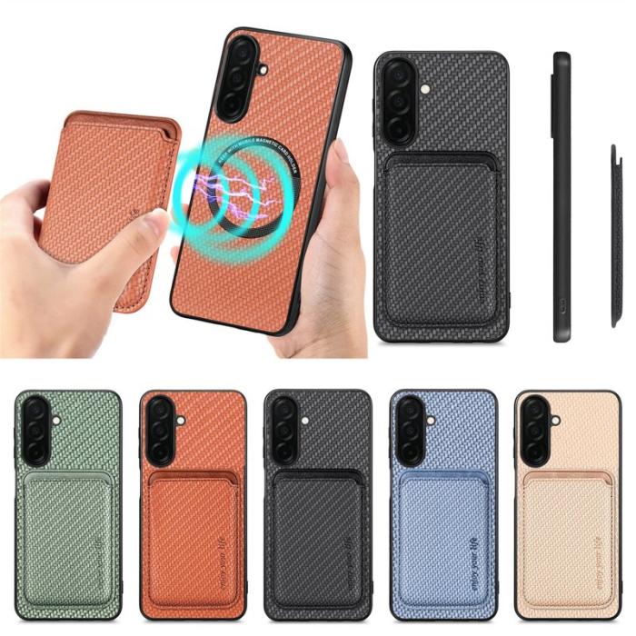 OEM - Mobilskal för Samsung Galaxy S26 Magnetiskt avtagbart kortfack - Grön