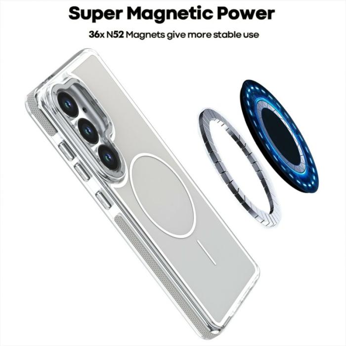 OEM - Mobilskal för Samsung Galaxy S26 Magnetiskt Dual Color Shockproof TPU - Grå