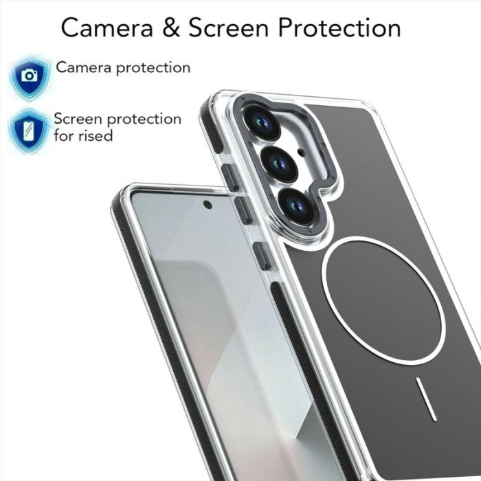 OEM - Mobilskal för Samsung Galaxy S26 Magnetiskt Dual Color Shockproof TPU - Svart