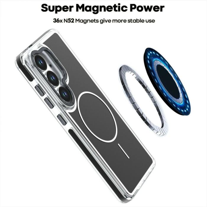 OEM - Mobilskal för Samsung Galaxy S26 Magnetiskt Dual Color Shockproof TPU - Svart