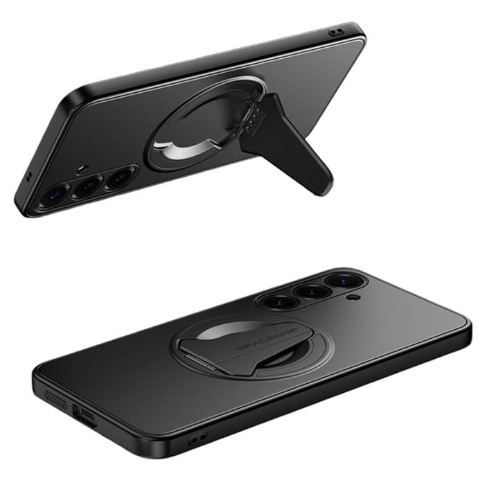 OEM - Mobilskal för Samsung Galaxy S26 Magnetiskt Fällbart Ställ PC + TPU - Svart