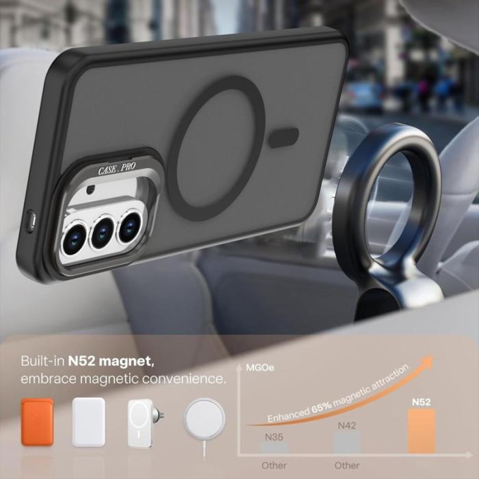 OEM - Mobilskal för Samsung Galaxy S26 Magnetiskt Fällbart Ställ - Svart