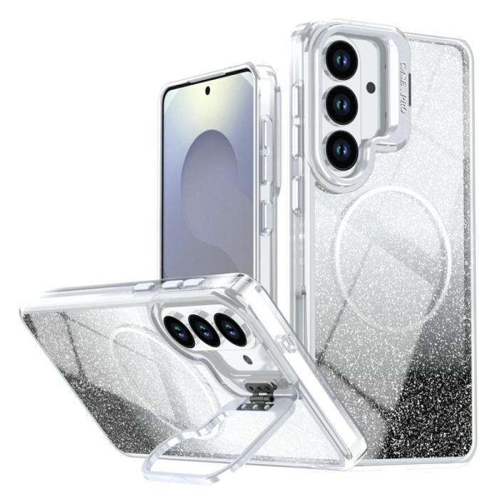 OEM - Mobilskal för Samsung Galaxy S26 Magnetiskt Glitter Shockproof TPU - Svart