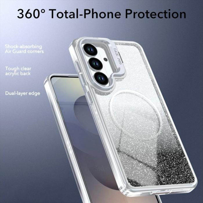 OEM - Mobilskal för Samsung Galaxy S26 Magnetiskt Glitter Shockproof TPU - Svart