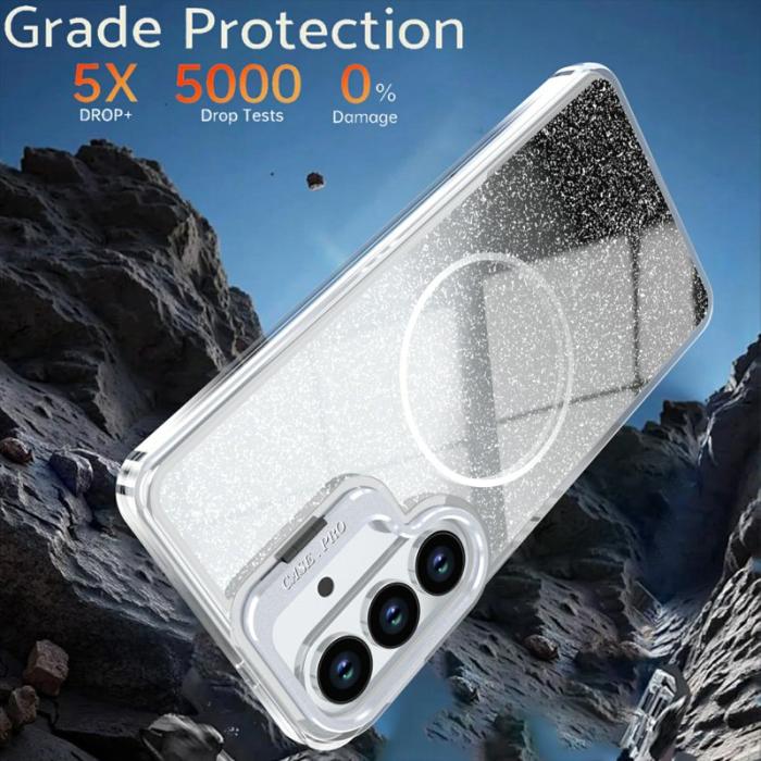 OEM - Mobilskal för Samsung Galaxy S26 Magnetiskt Glitter Shockproof TPU - Svart