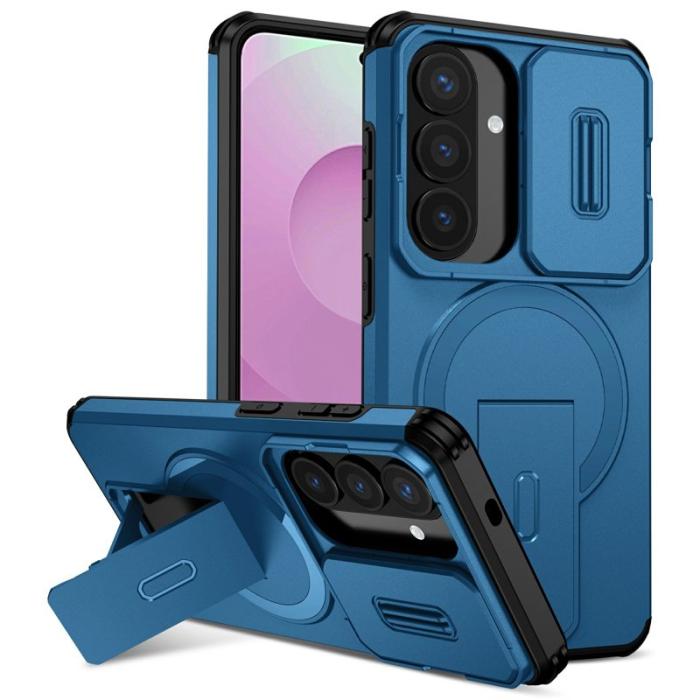 OEM - Mobilskal för Samsung Galaxy S26 Magnetiskt Kickstand PC + TPU - Blå