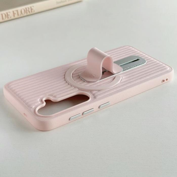 OEM - Mobilskal för Samsung Galaxy S26 Magnetiskt Kickstand PU + PC - Svart