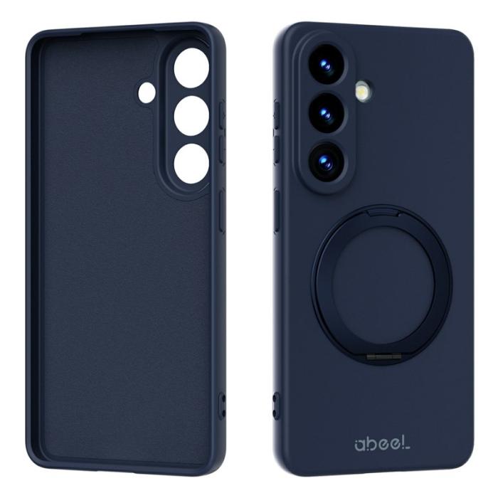 ABEEL - ABEEL Mobilskal för Samsung Galaxy S26 Magnetiskt Kickstand Silikon - Mörkblå