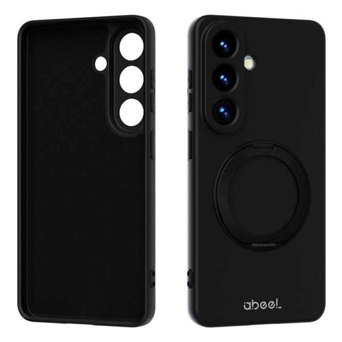 ABEEL - ABEEL Mobilskal för Samsung Galaxy S26 Magnetiskt Kickstand Silikon - Svart