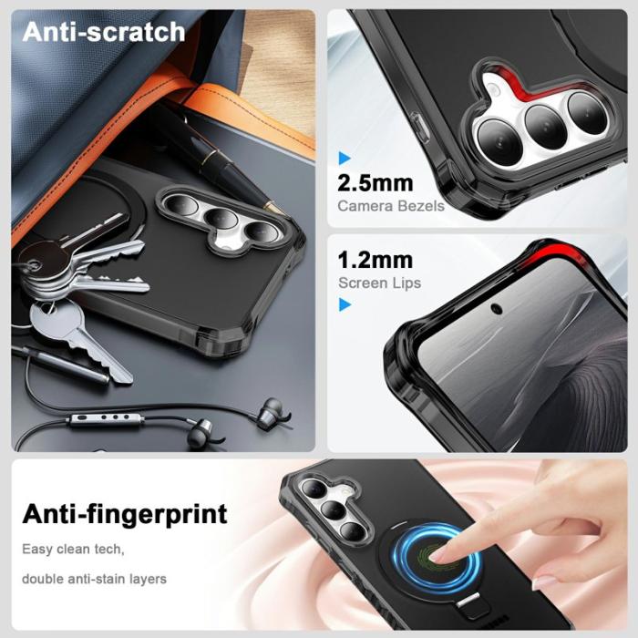 OEM - Mobilskal för Samsung Galaxy S26 Magnetiskt Kickstand - Svart