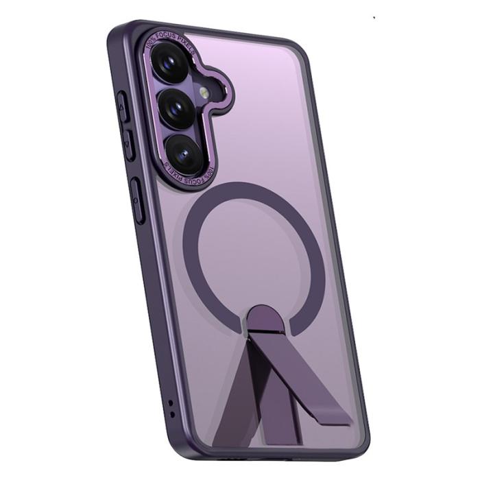 OEM - Mobilskal för Samsung Galaxy S26 Magnetiskt Kickstand TPU - Mörklila