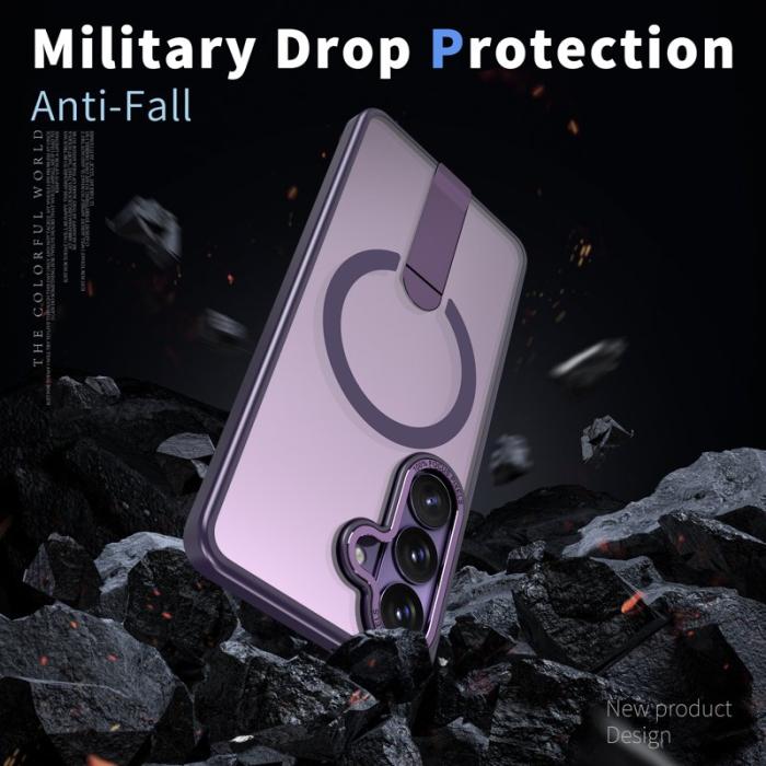 OEM - Mobilskal för Samsung Galaxy S26 Magnetiskt Kickstand TPU - Mörklila