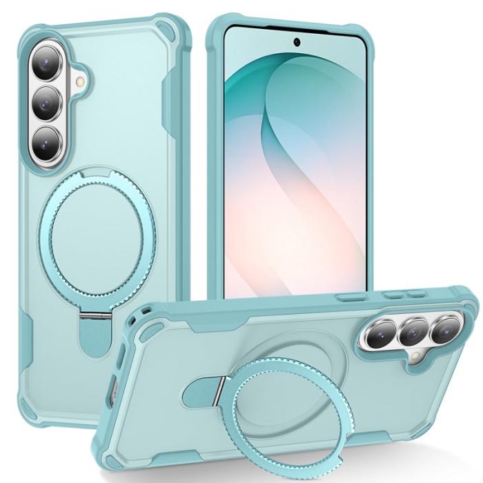 OEM - Mobilskal för Samsung Galaxy S26 Magnetiskt Kickstand TPU + PC - Sjöblå