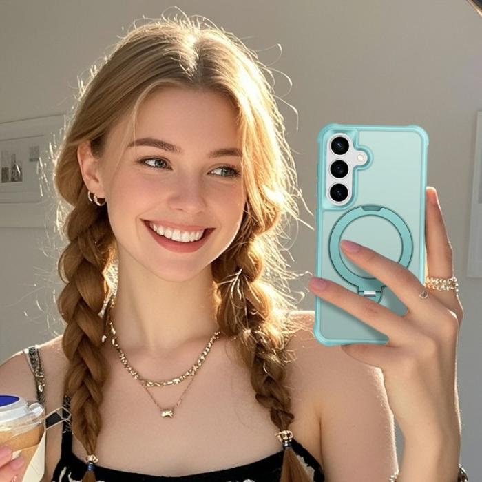 OEM - Mobilskal för Samsung Galaxy S26 Magnetiskt Kickstand TPU - Sjöblå