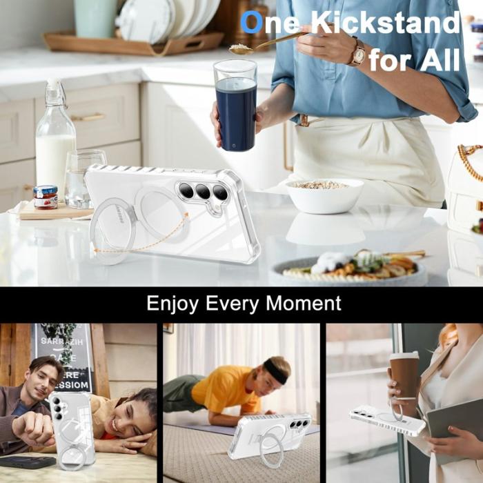 OEM - Mobilskal för Samsung Galaxy S26 Magnetiskt Kickstand - Transparent