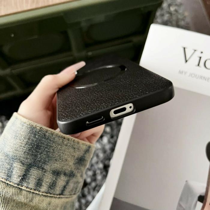 OEM - Mobilskal för Samsung Galaxy S26 Magnetiskt Konstläder + TPU - Svart