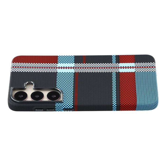 OEM - Mobilskal för Samsung Galaxy S26 Magnetiskt PC - Rutig Blå