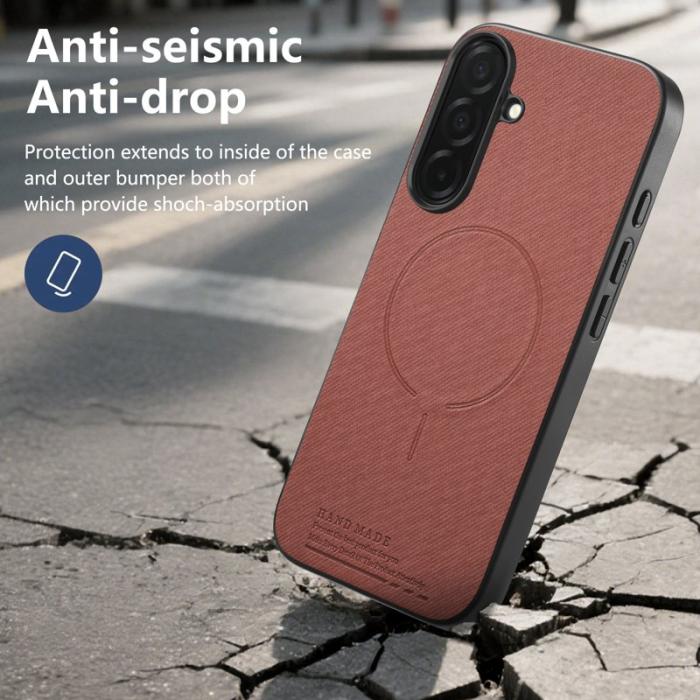 OEM - Mobilskal för Samsung Galaxy S26 Magnetiskt PC + TPU - Brunröd