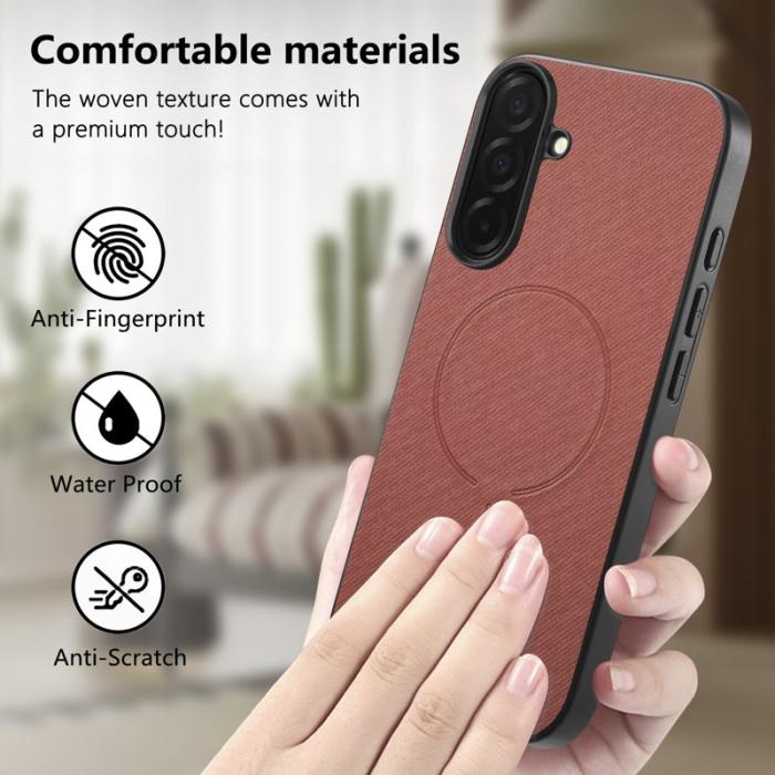 OEM - Mobilskal för Samsung Galaxy S26 Magnetiskt PC + TPU - Brunröd