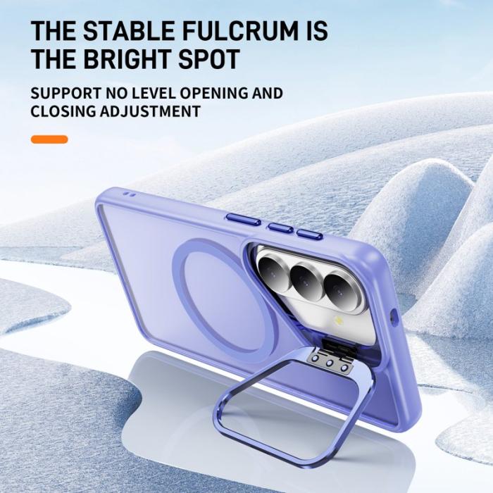 OEM - Mobilskal för Samsung Galaxy S26 Magnetiskt PC + TPU med Kickstand - Ljuslila