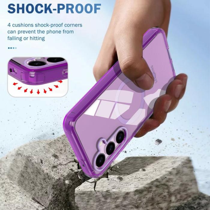 OEM - Mobilskal för Samsung Galaxy S26 Magnetiskt PC + TPU - Mörklila