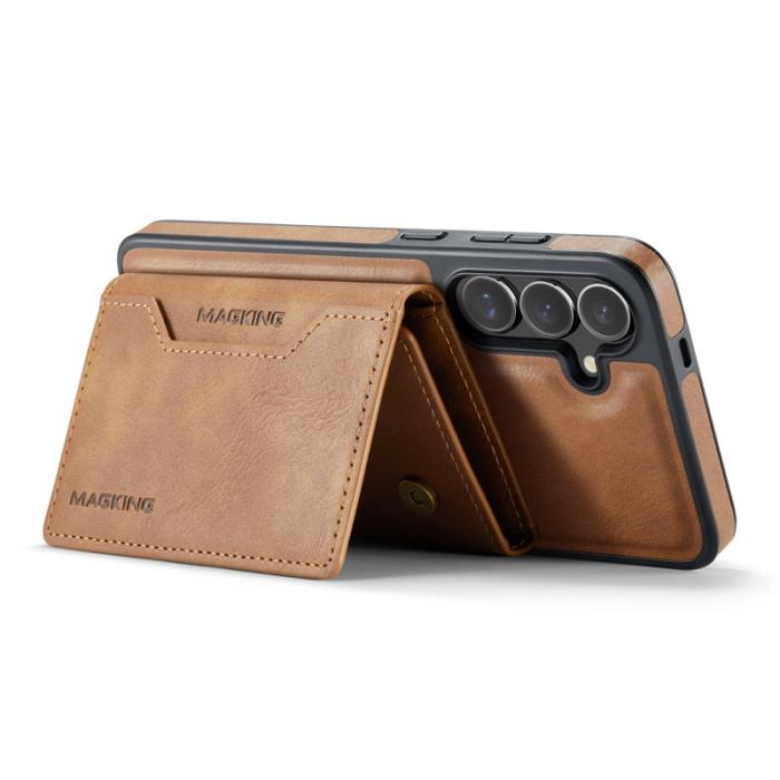 MAGKING - MAGKING Mobilskal för Samsung Galaxy S26 Magnetiskt PC + TPU RFID - Brun
